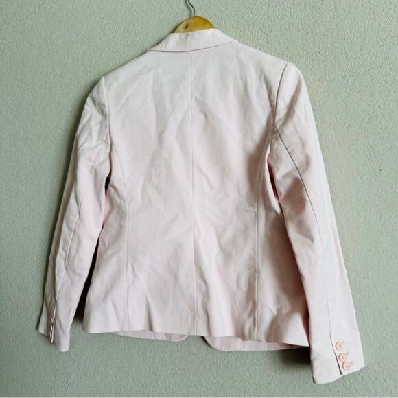 Liz Claiborne Career Pink Blazer Notched Lapel and Fitted Silhouette Size Small - Picture 4 of 9